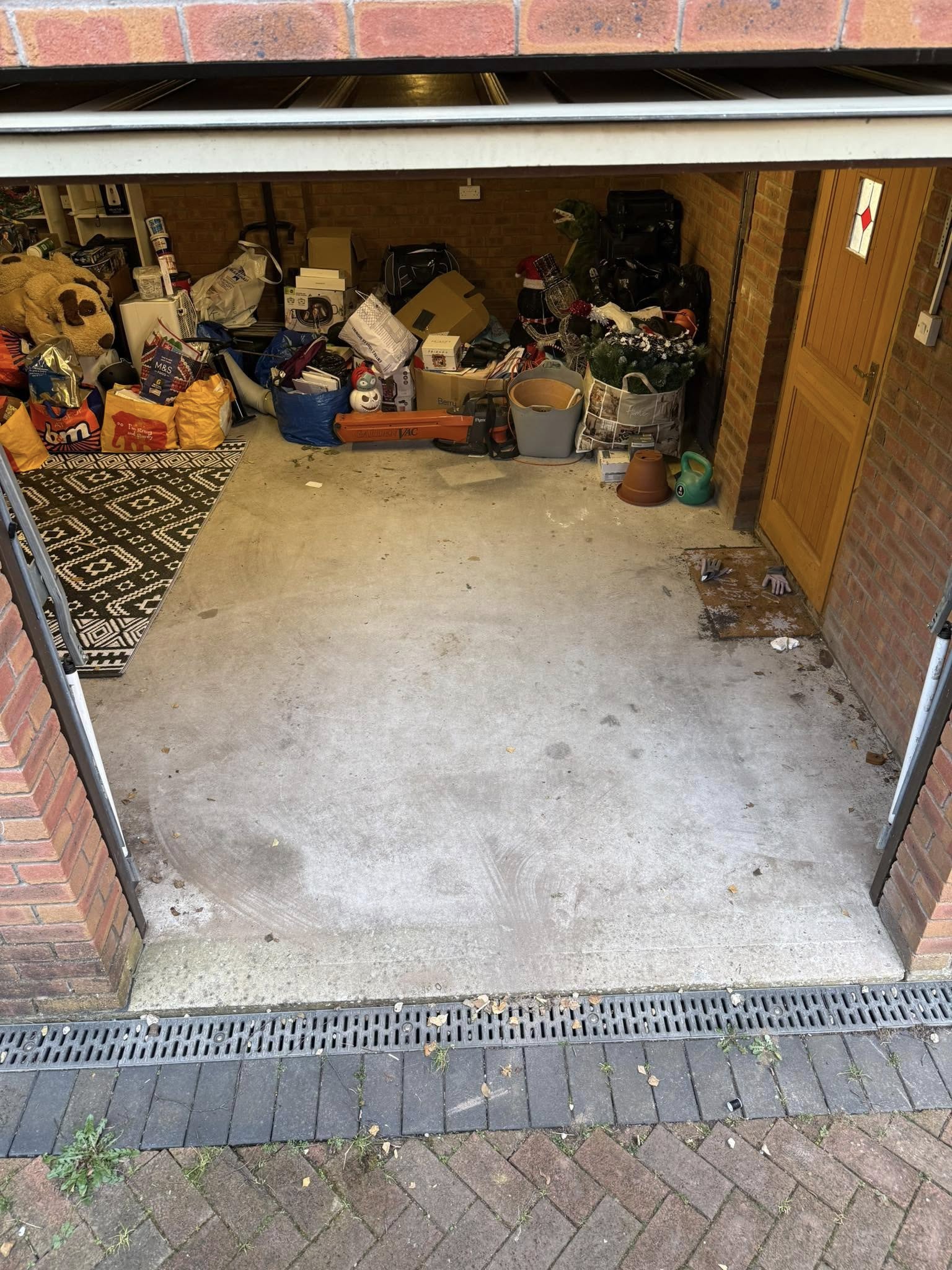 Waste clearance from a garage