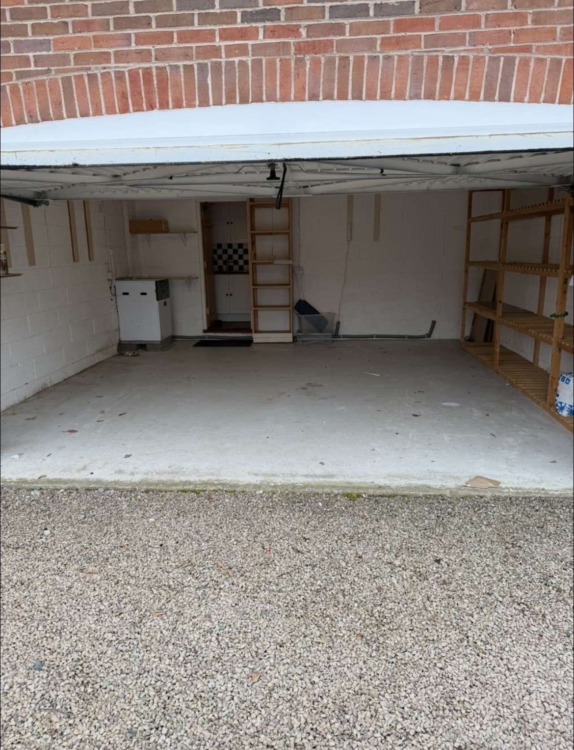 garage after removal